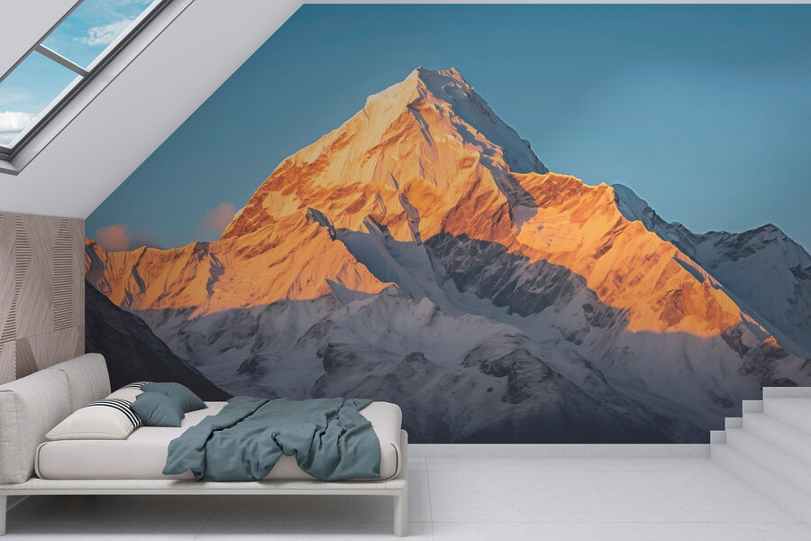 Montagne enneigée