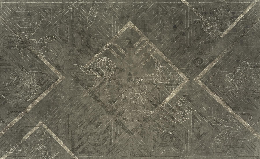 Surface à motifs gris et blancs