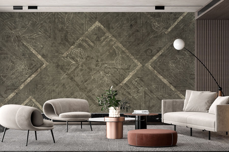 Surface à motifs gris et blancs