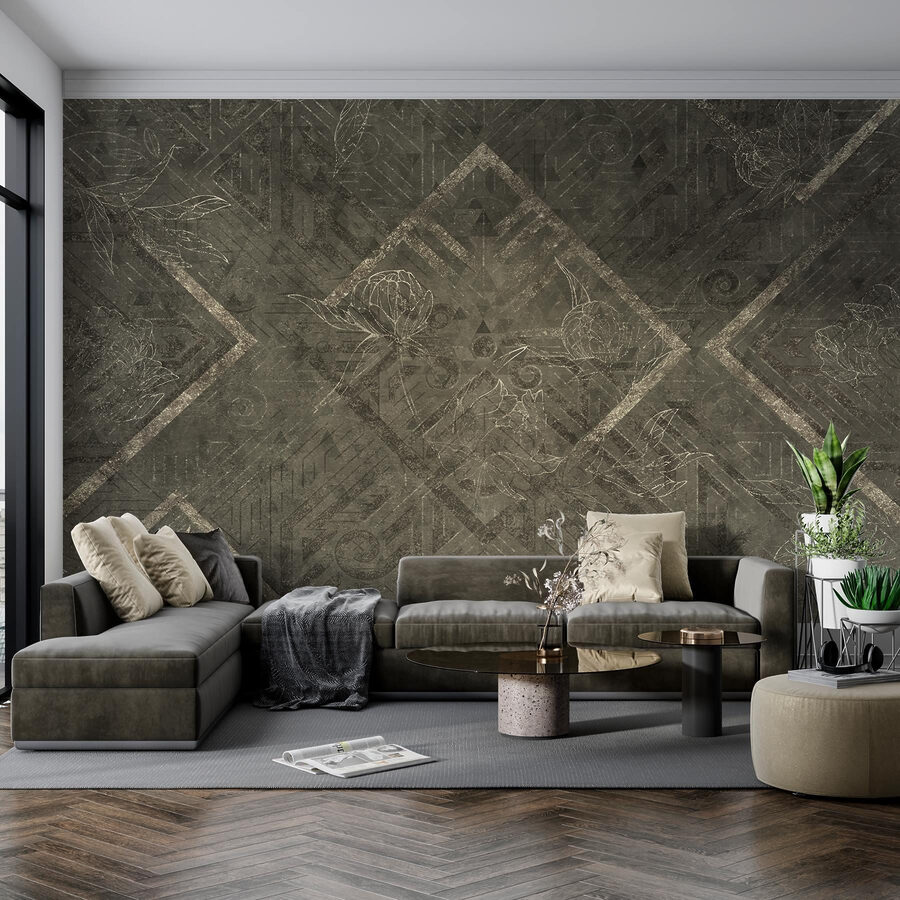 Surface à motifs gris et blancs