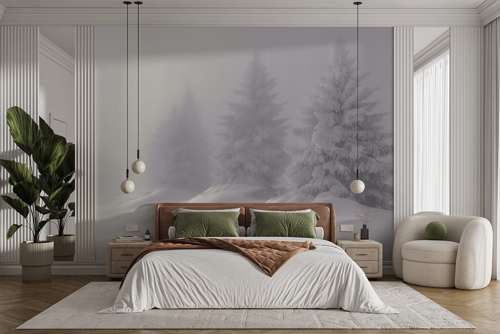 Group of trees covered in snow Group of trees covered in snow