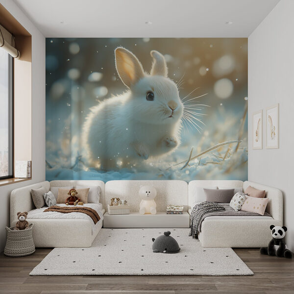 Lapin blanc dans la neige Lapin blanc dans la neige