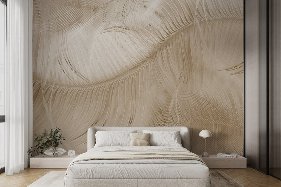 Papier peint Motifs naturels dans des tons doux – Image 3