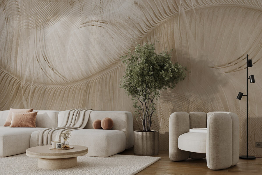 Papier peint Motifs naturels dans des tons doux – Image 4