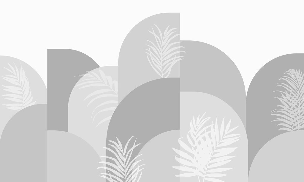 Fond gris et blanc avec des feuilles blanches Fond gris et blanc avec des feuilles blanches