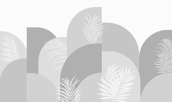 Fond gris et blanc avec des feuilles blanches Fond gris et blanc avec des feuilles blanches
