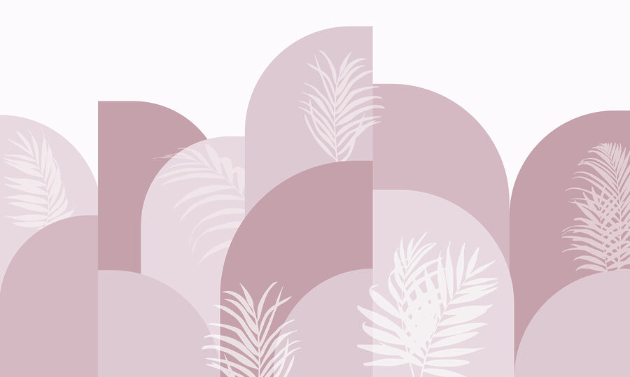 Graphisme rose et blanc