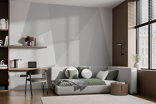 White and grey background