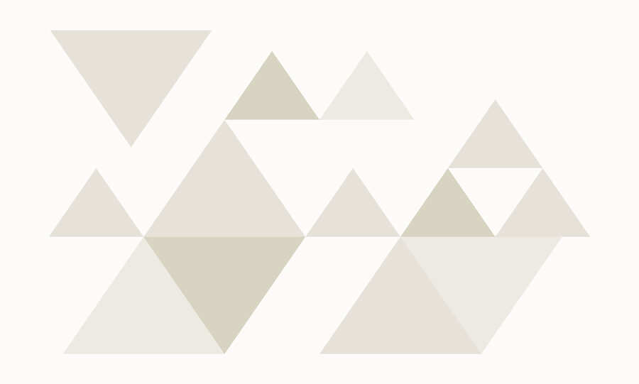 Groupe de triangles alignés