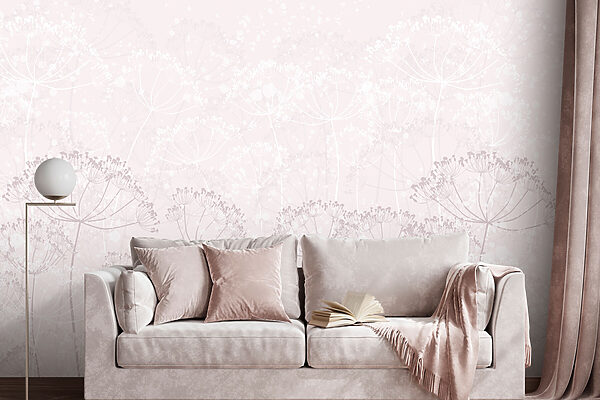 Motif floral blanc et rose Motif floral blanc et rose