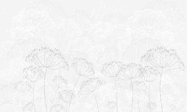 Fond blanc avec des fleurs Fond blanc avec des fleurs