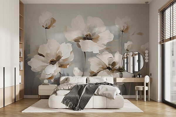 Peinture de fleurs blanches Peinture de fleurs blanches