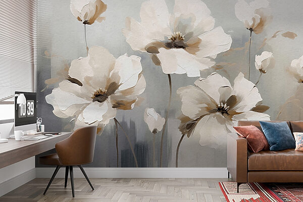 Peinture de fleurs blanches Peinture de fleurs blanches