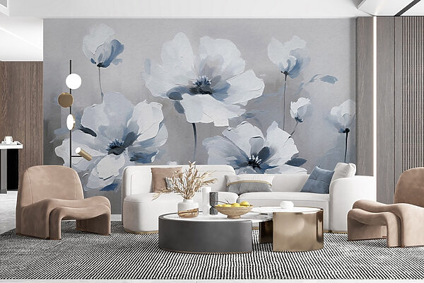Peinture de fleurs blanches Peinture de fleurs blanches