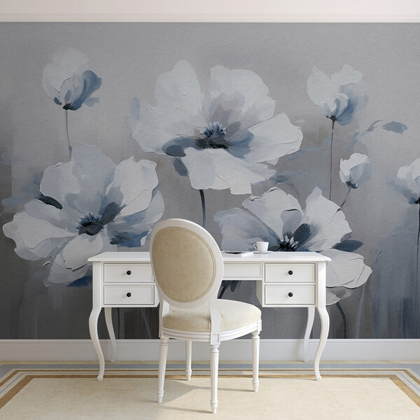 Peinture de fleurs blanches Peinture de fleurs blanches