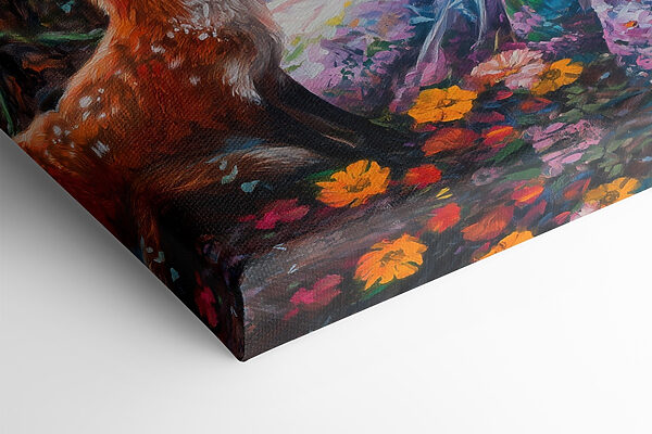 Peinture d'une femme tenant des fleurs et des oiseaux Peinture d'une femme tenant des fleurs et des oiseaux
