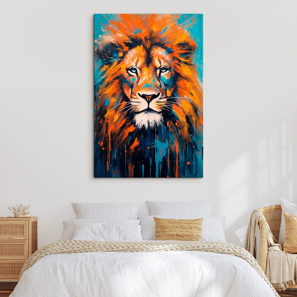 Peinture d'un lion Peinture d'un lion
