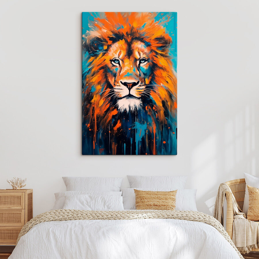 Peinture d'un lion Peinture d'un lion
