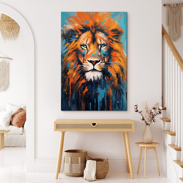 Peinture d'un lion Peinture d'un lion