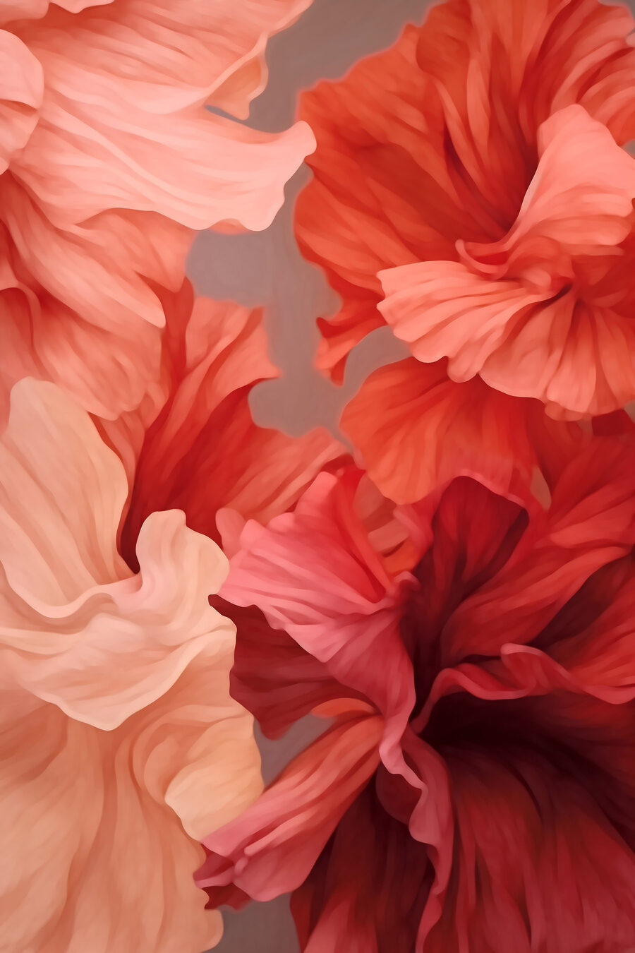 Des fleurs vibrantes dans des teintes douces