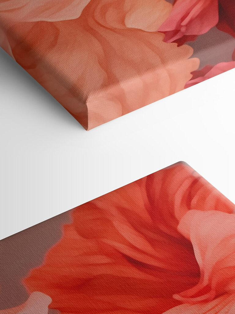 Vibrant blooms in soft hues