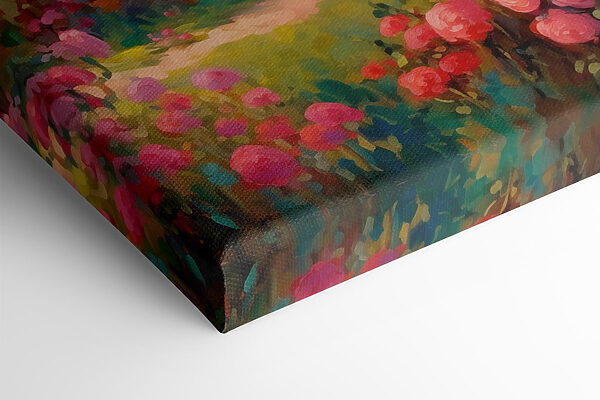 Peinture d'une maison avec des fleurs Peinture d'une maison avec des fleurs