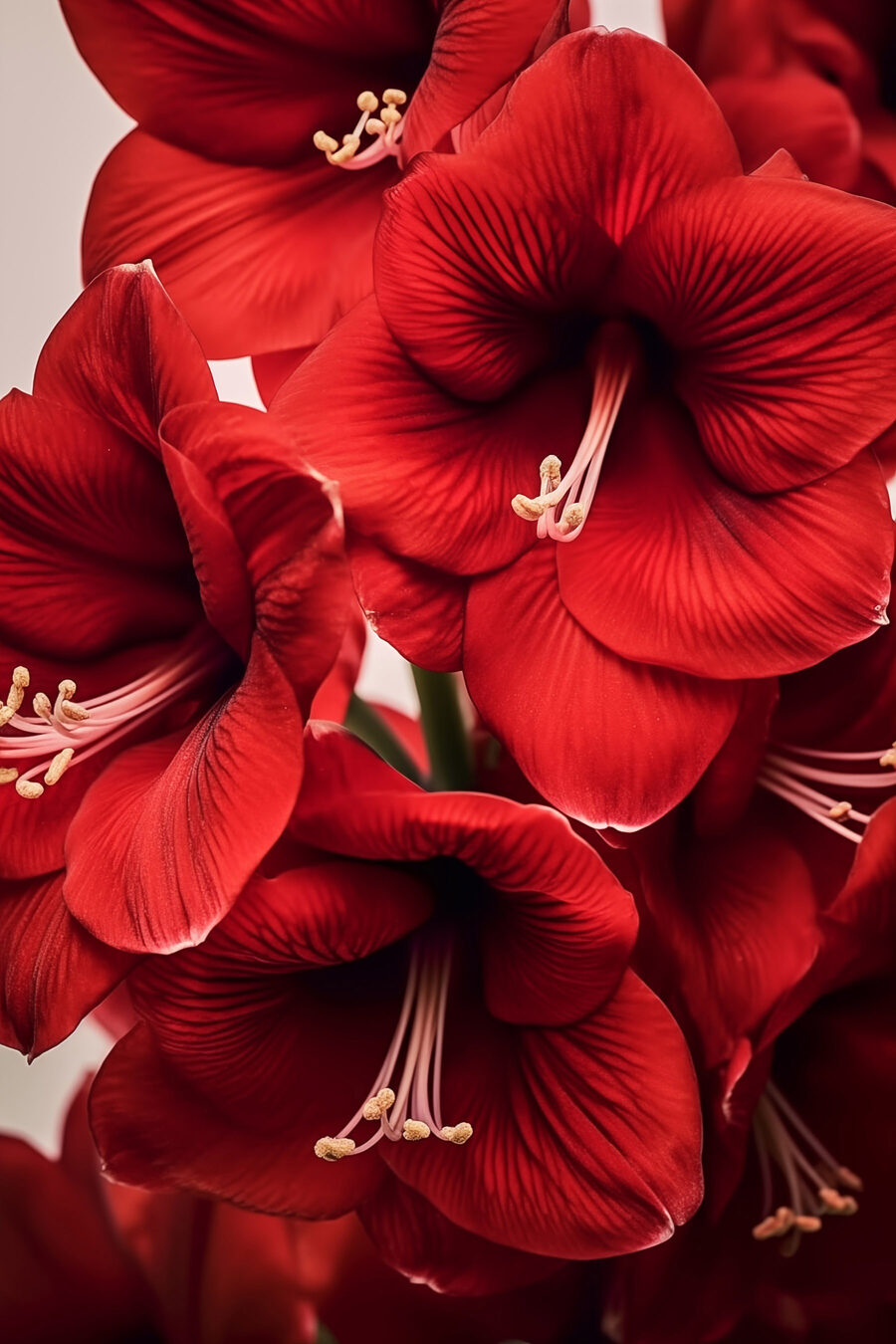 Fleurs rouges éclatantes en pleine floraison