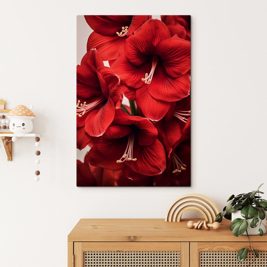 Fleurs rouges éclatantes en pleine floraison