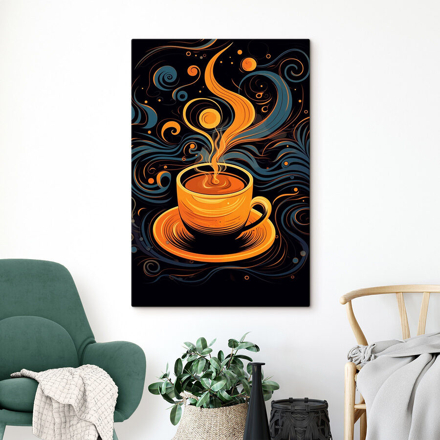Tasse à café avec fumée Tasse à café avec fumée