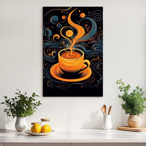 Tasse à café avec fumée Tasse à café avec fumée