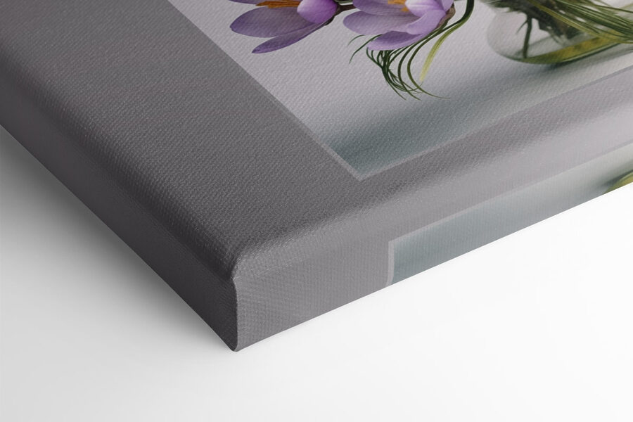Collage de fleurs dans un vase