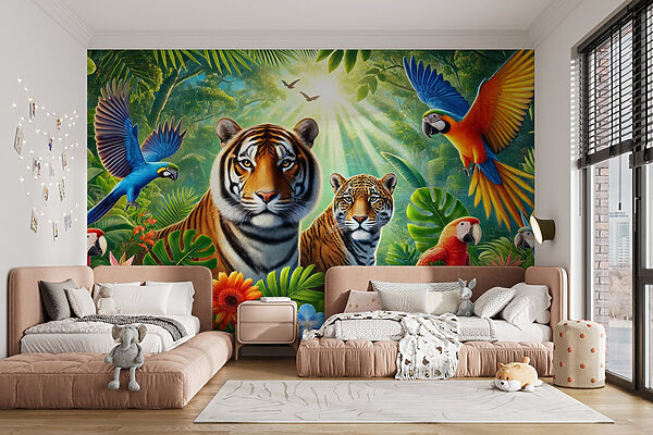 Groupe d'animaux dans la jungle Groupe d'animaux dans la jungle