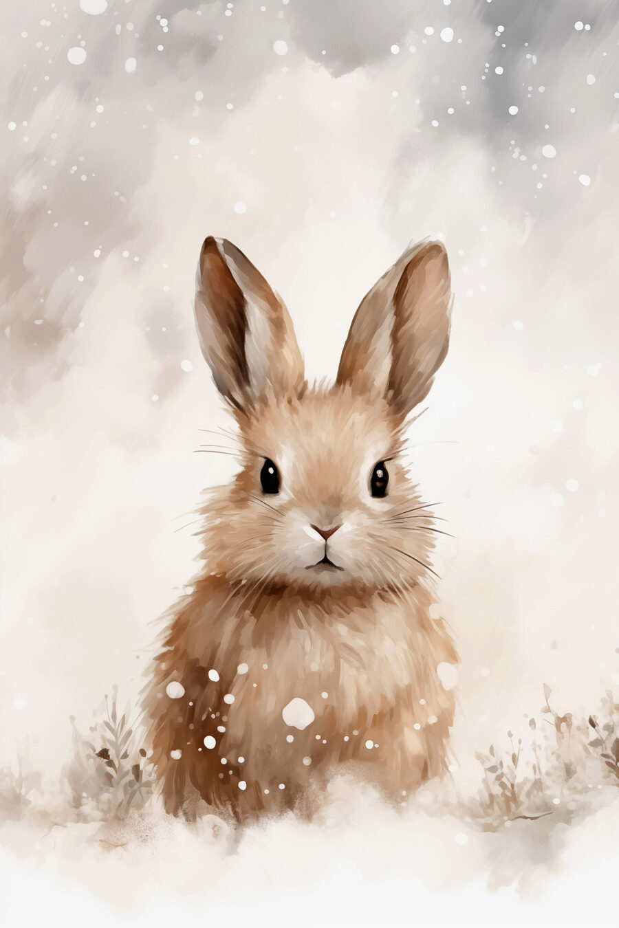 Tableaux Lapin dans la neige – Image 13