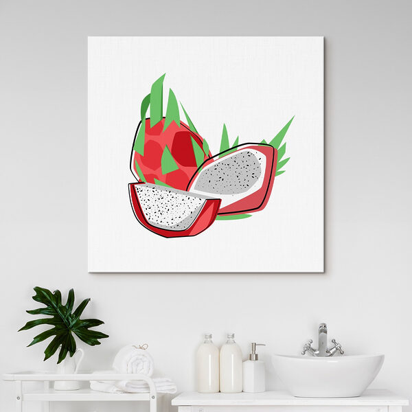 Dessin d'un fruit du dragon Dessin d'un fruit du dragon