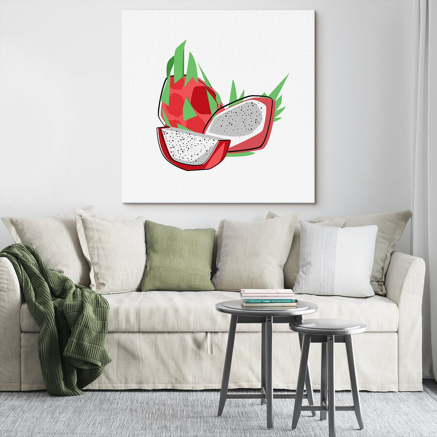 Dessin d'un fruit du dragon Dessin d'un fruit du dragon