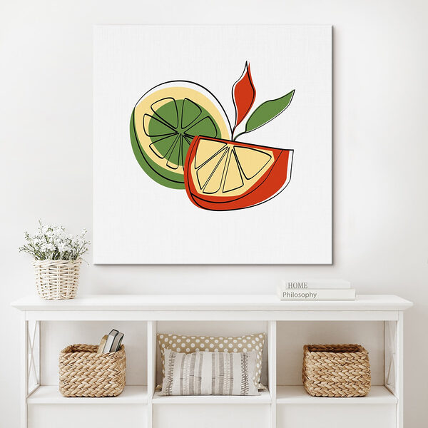Dessin d'un citron et d'une orange Dessin d'un citron et d'une orange