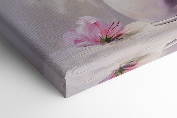 Peinture de fleurs roses dans un vase Peinture de fleurs roses dans un vase