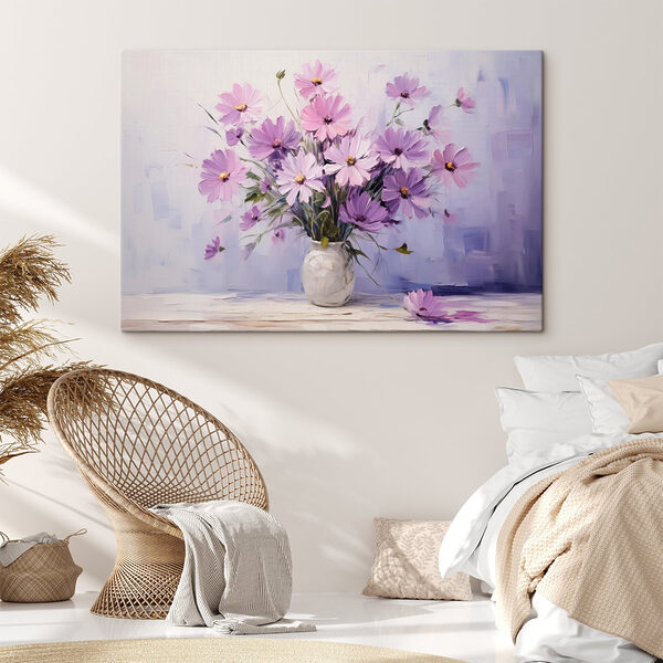 Peinture de fleurs dans un vase Peinture de fleurs dans un vase