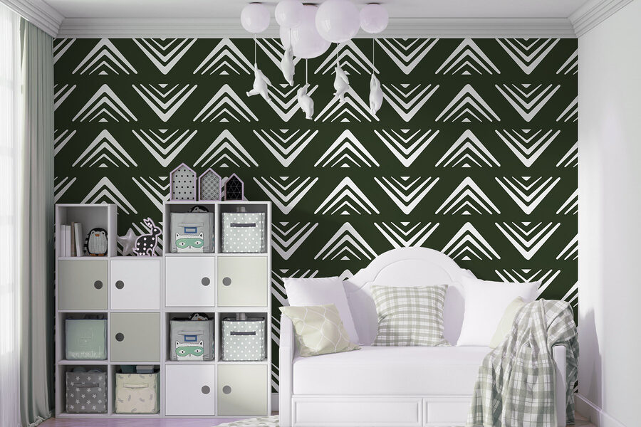 Motif de triangles blancs