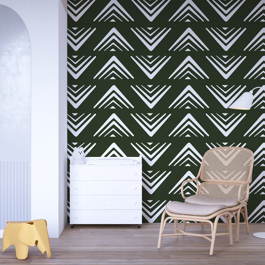Motif de triangles blancs