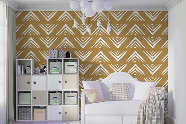 Motif de triangles sur fond jaune Motif de triangles sur fond jaune