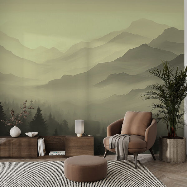 Paysage de montagne brumeux avec des arbres w02186v1pig32ms 600x600 - Paysage de montagne brumeux avec des arbres