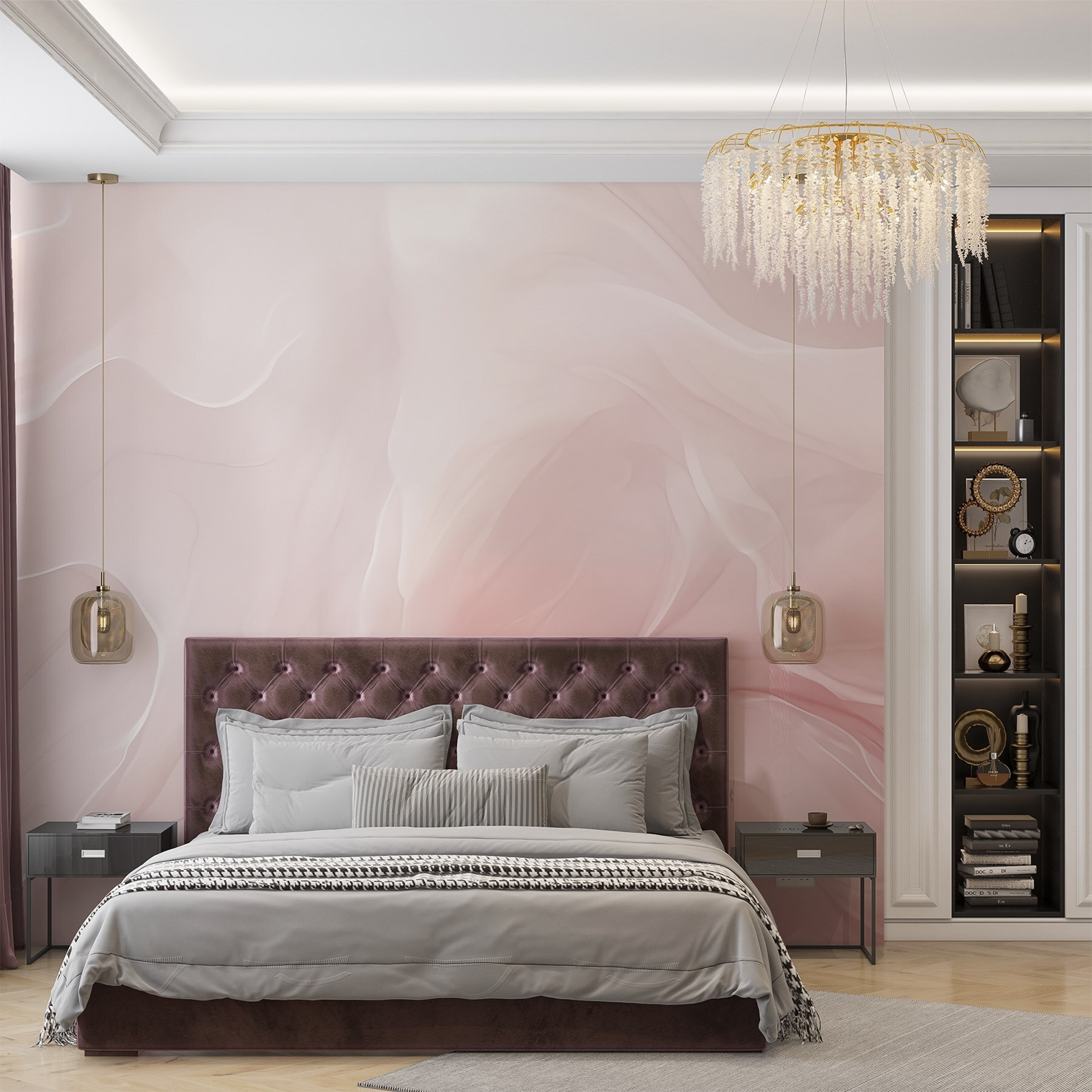 Soft curves in gentle hues Soft curves in gentle hues