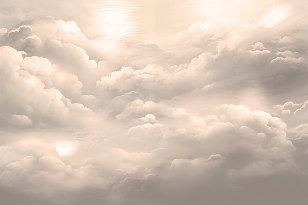 Soft clouds drifting across the sky