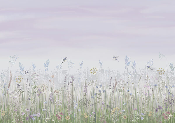 Champ de fleurs et d'oiseaux Champ de fleurs et d'oiseaux