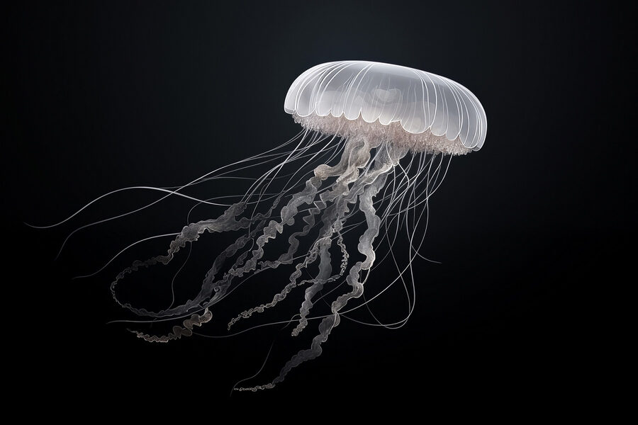 Méduses à longs tentacules
