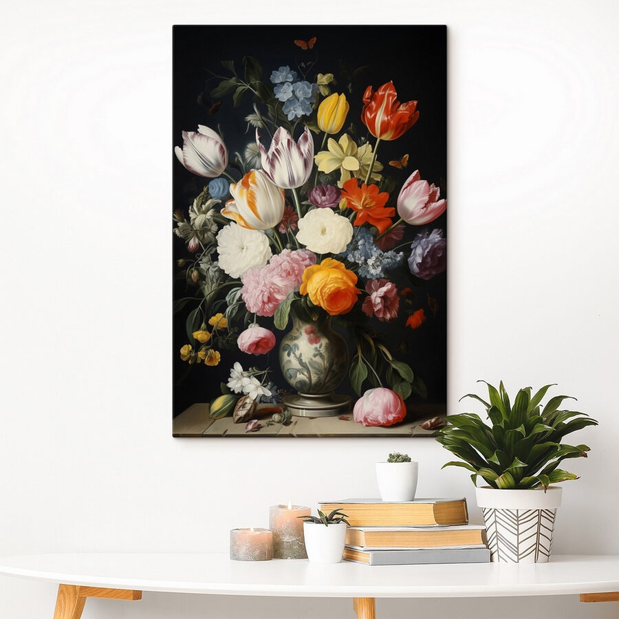 Vase de fleurs avec papillons Vase de fleurs avec papillons