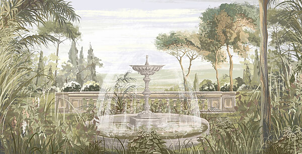 Fontaine d'eau dans un jardin Fontaine d'eau dans un jardin