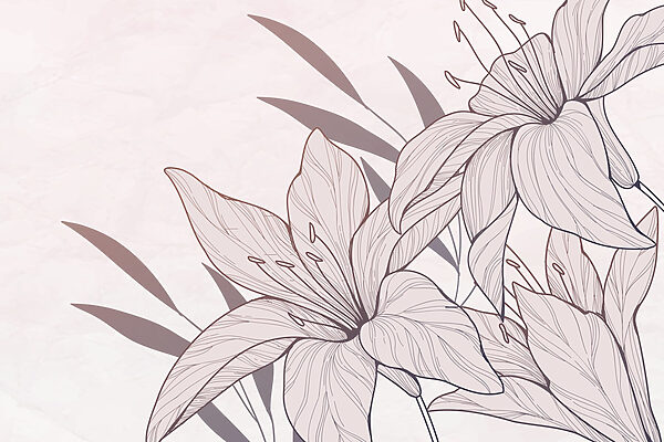 Dessin de fleurs et de feuilles Dessin de fleurs et de feuilles