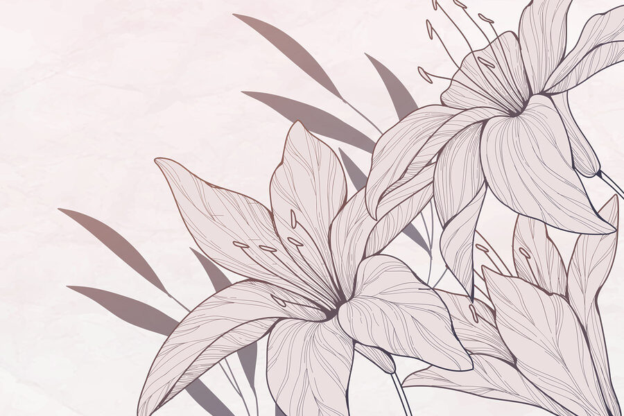 Dessin de fleurs et de feuilles